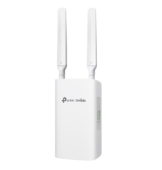 TP-Link ER703WP-4G-Outdoor Omada 4G+ Cat6 AX3000 Wi-Fi 6 Outdoor/Indoor Gateway, 574Mbps at 2.4 GHz + 2402 Mbps at 5 GHz (HE160) Wi-Fi Speed, 300 Mbps ER703WP-4G-Outdoor