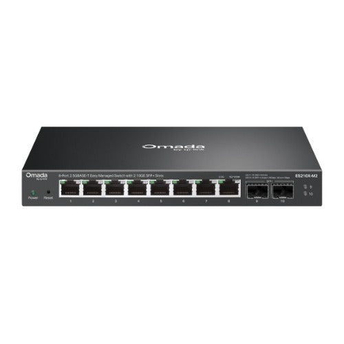 TP-Link ES210X-M2 Omada 8-Port 2.5G Easy Managed Switch with 2 10GE SFP+ Slots  ES210X-M2