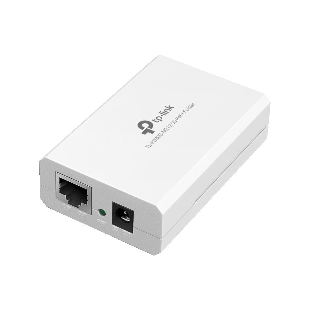 TP-Link TL-PD30G-M2 2.5G PoE+ Splitter, IEEE802.3af/at compliant, Selectable power output, Plug-and-Play, requires no configuration TL-PD30G-M2