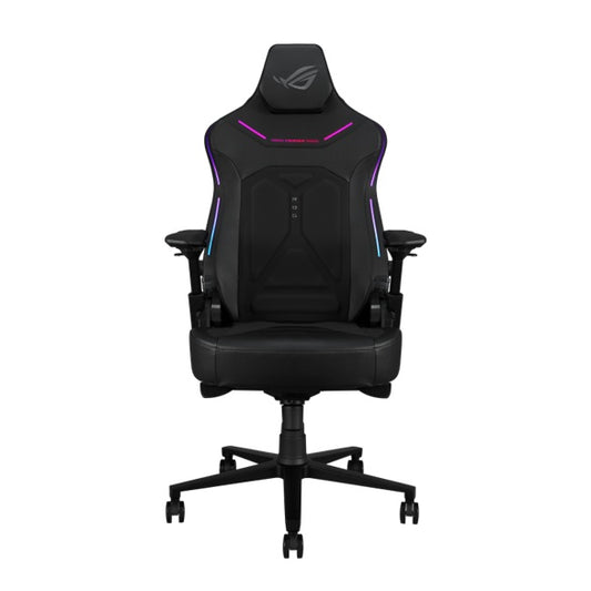ASUS SL302 ROG Courser Gaming Chair - Black, Aura RGB, Dynamic Recline, 4D Armrests, Adjustable Lumbar Support, 90-155 Recline, Magnetic Headrest SL302 ROG COURSER