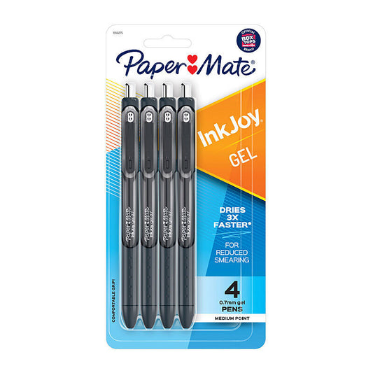 Paper Mate InkJoy Gel .07 Black Pk4 Box of 6  - 1956275