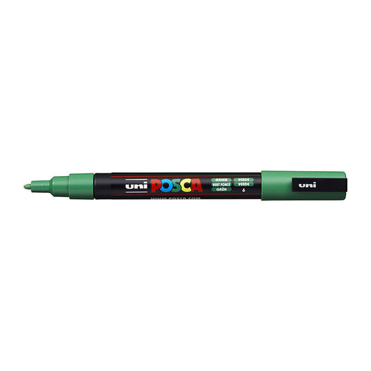 Posca PC-3M Fine Blt Mrkr Green  - PC3MGN