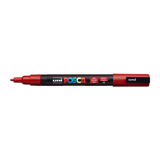 Posca PC-3M Fine Blt Mrkr Red  - PC3MR