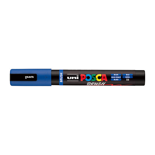 Posca Medium Brush Tip Blue  - PC5BRBL