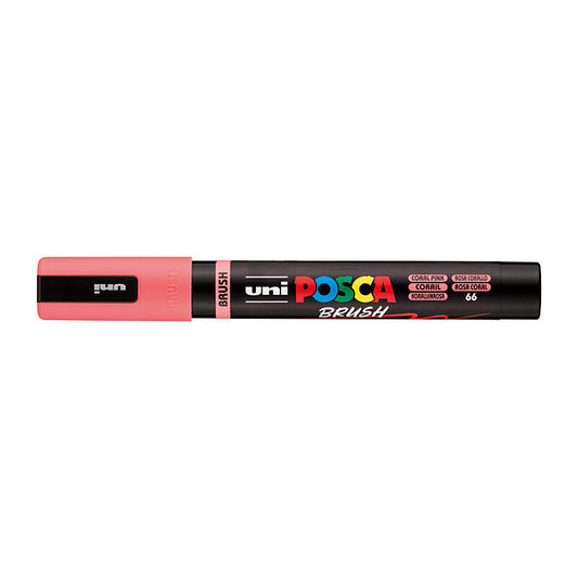 Posca Med Brush Tip Coral Pink  - PC5BRCP