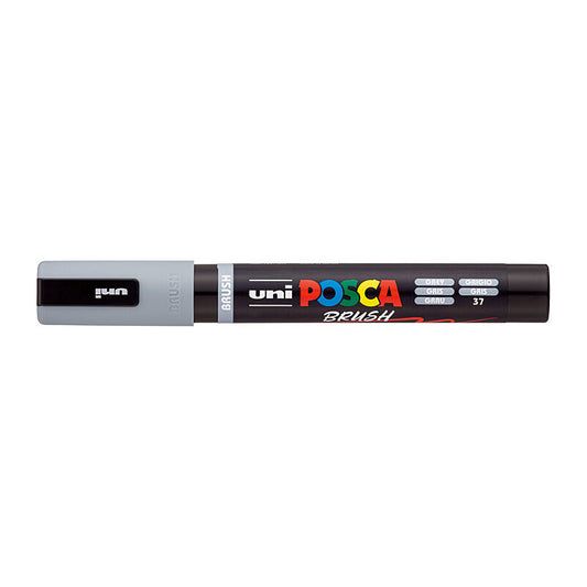 Posca Medium Brush Tip Grey  - PC5BRGR