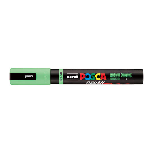 Posca Medium Brush Tip LtGreen  - PC5BRLG
