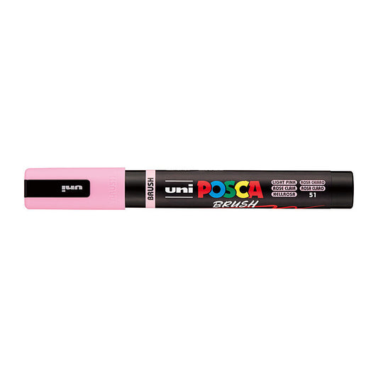 Posca Medium Brush Tip Lt Pink  - PC5BRLP