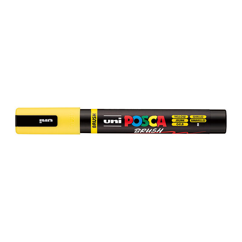 Posca Medium Brush Tip Yellow  - PC5BRY