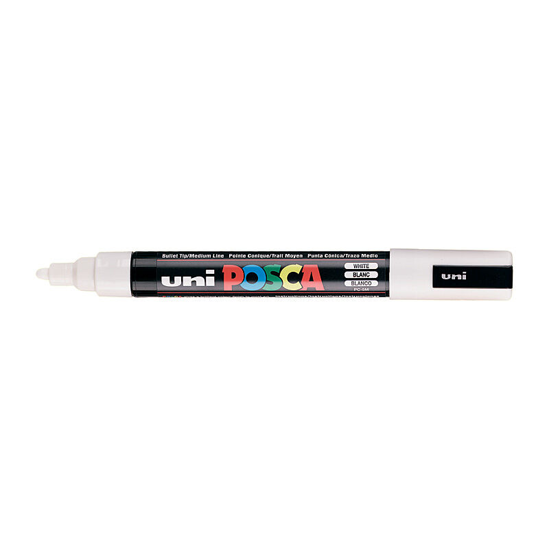 Posca PC-5M Med Blt Paint White  - PC5MWH
