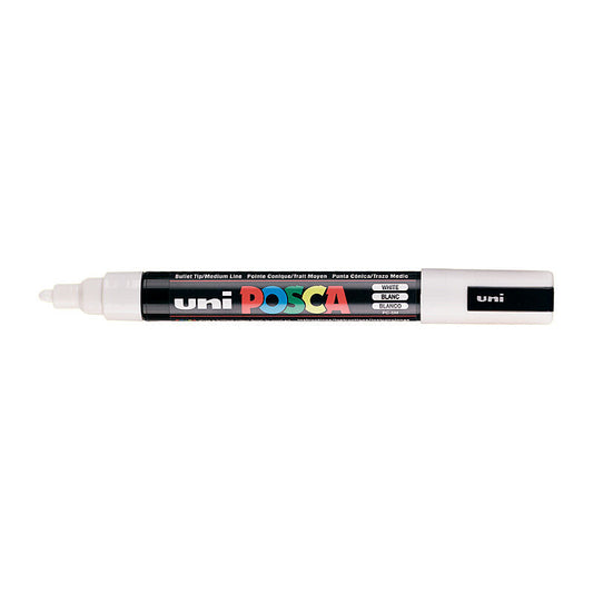 Posca PC-5M Med Blt Paint White  - PC5MWH