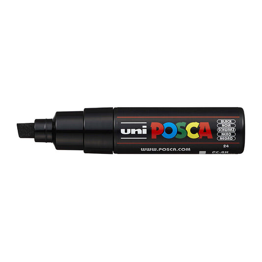 Posca PC-8M Bold Chisel Black  - PC8KBK