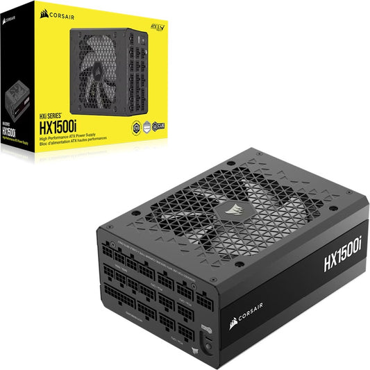 Corsair HX1500i Fully Modular Ultra-Low Noise Platinum ATX 1200 Watt PC Power Supply (AU), ATX12V 3.1, 6x PATA, 2x EPS, 8x SATA, 5x PCIe, Type4 Cable CP-9020308-AU
