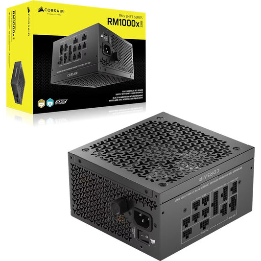 Corsair RM1000x SHIFT Fully Modular ATX Power Supply (AU), 1000W, ATX 3.1, Gold efficiency, FDB 140mm fan, fully modular, zero RPM, 10yr warranty CP-9020300-AU