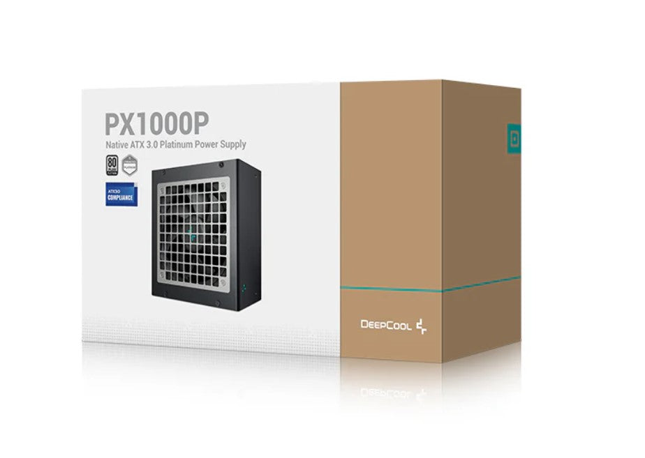 DeepCool PX1000P 1000W 80+ Platinum/Cybenetics ATX Power Supply, 120mm Fan, Japanese Capacitors, Semi-Digital, Interleaved PFC, Full-Bridge & LLC + DC R-PXA00P-FC0B-AU