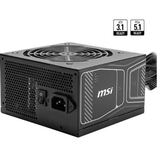 MSI MAG A750GN PCIE5 Bulk - 750W, ATX, 80+ Gold, non modular, PCIe 5.1 16-pin, 2x PCIe 6+2, 4x SATA, 120mm sleeve fan, OCP/OVP/OPP/OTP/SCP, 100-240V MAG A750GN PCIE5 Bulk