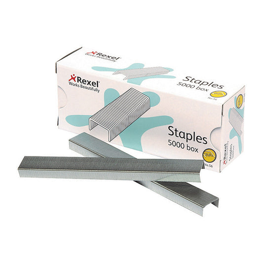 Rexel No.56 Staples 26/6mm Box of 5000  - R06025FS