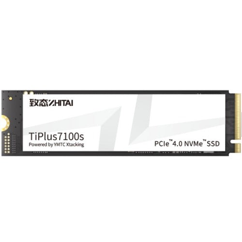 YMTC ZhiTai TiPlus7100s SSD 1TB M.2 2280 YMTC Xtacking 4.0 TLC Chip PCle Gen 4 X 4.0 NVMe 4.0 7400MB/s 6900MB/s R/W 600 TBW 5Y warranty ZTSS2CB08D5EMC-S00