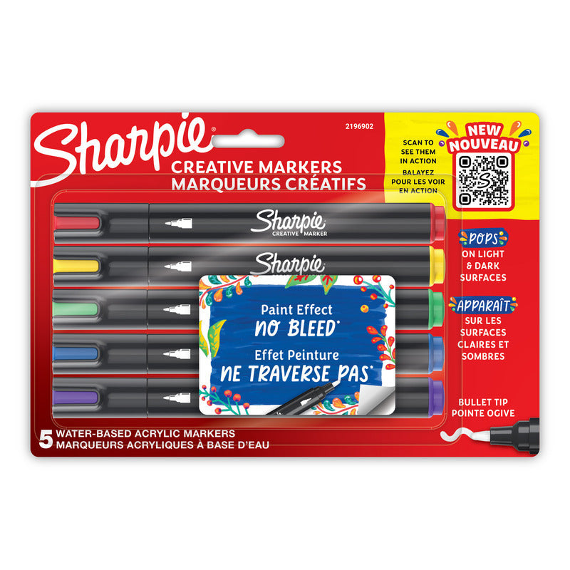 Sharpie Creat Mrkr Blt Ast Pk5 Box of 6  - 2196902