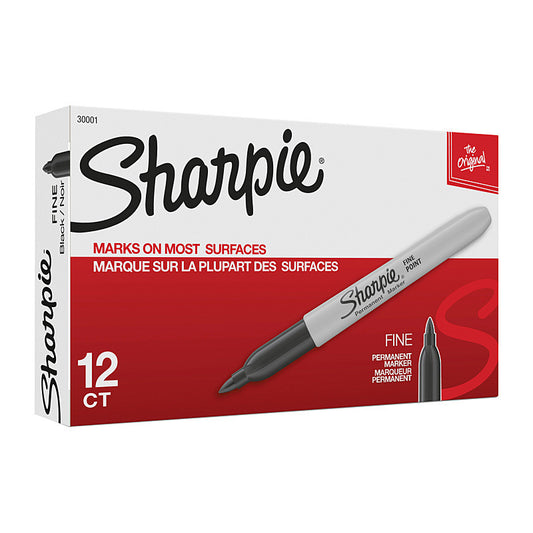 Sharpie Prm Mrk FP Black NP Box of 12  - 30001B