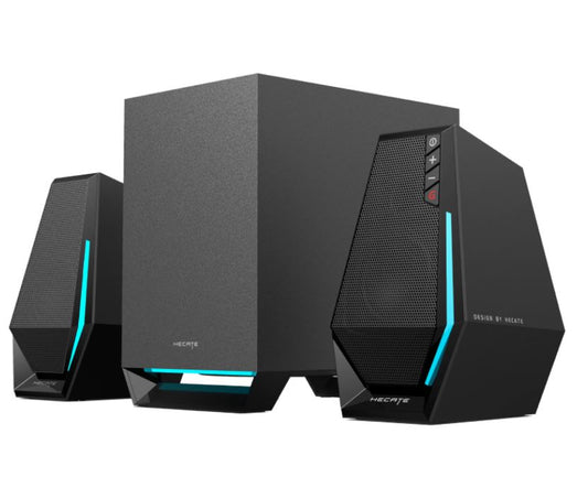 Edifier G1500 MAX 2.1 Wireless Gaming Speakers - 2.5' full range speaker driver unit and equipped with a 4' subwoofer for optimum bass G1500-MAX-BLACK