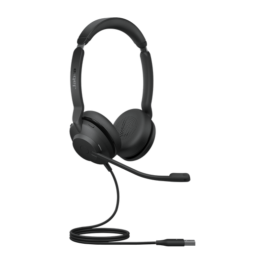 Jabra Evolve2 30 SE Wired USB-A UC Stereo Headset, Lightweight & Durable, Noise Isolating Ear Cushions, Plug-and-play, 2-Mic Technology, 2Yr Warranty 23189-989-979
