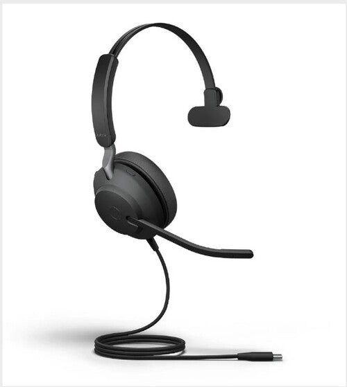 Jabra Evolve2 40 SE Wired USB-C/A MS Mono Headset, 360 BusyLight, Cancels more noise than ever before, Teams-certified means teams are satisfied, 3-mi 24189-899-799