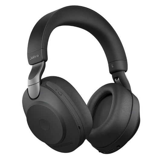 Jabra Evolve2 85 MS Stereo Black Link 380 USB-A ANC Bluetooth Headset, 10-Microphone Technology, Digital Hybrid ANC, 37 Hours Battery Life Busylight 28599-999-999
