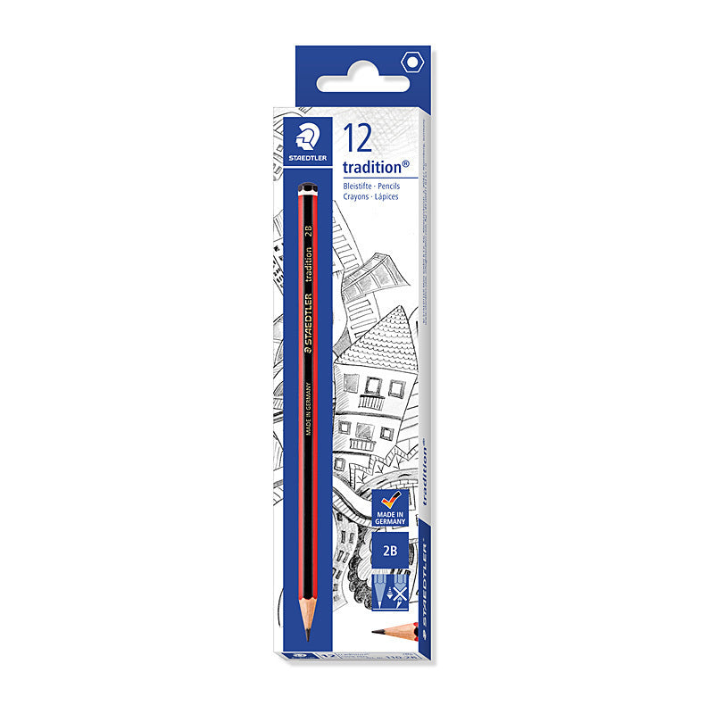 Staedtler Traditional 110-2B Pencil - 12 Pack  - 110-2B