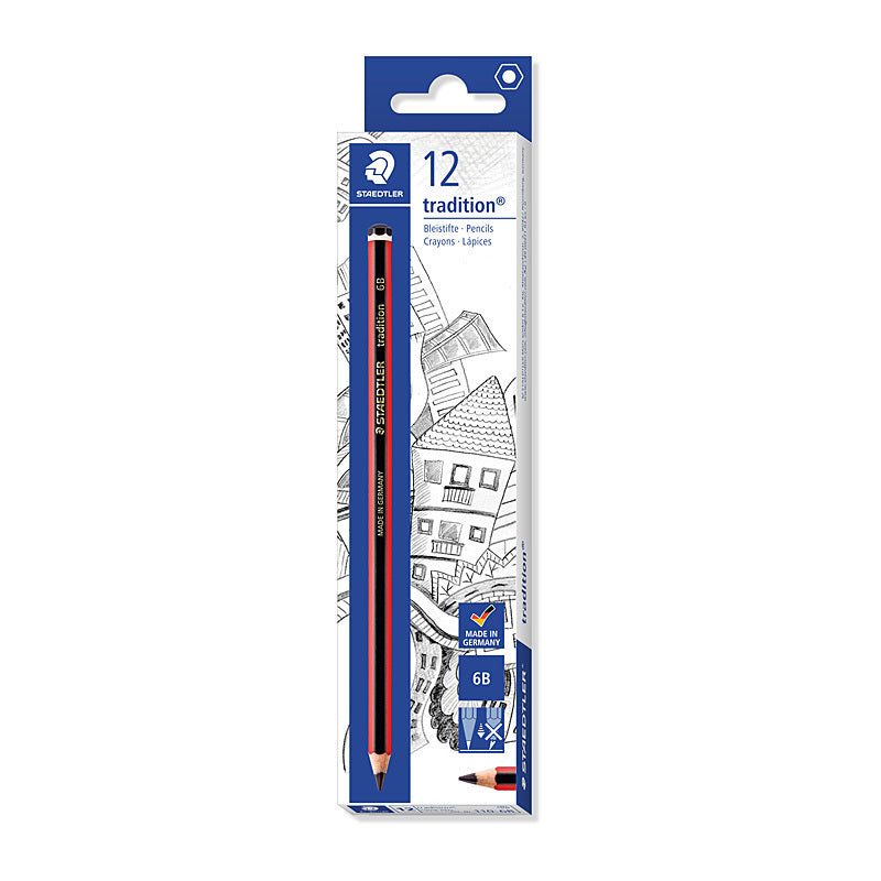 Staedtler Traditional 110-6B Pencil - Box of 12  - 110-6B