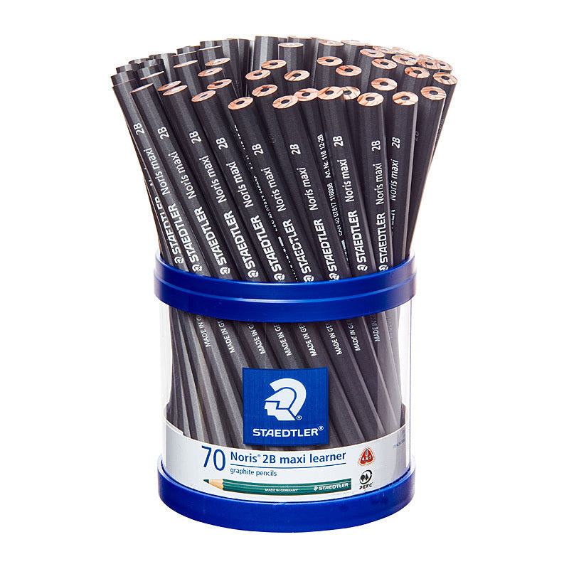 Staedtler Noris Maxi Learner Graphite 2B Pencil - Cup of 70  - 116 12KP70