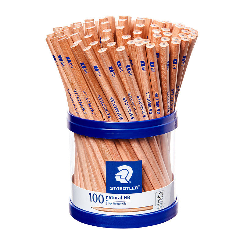 Staedtler Natural HB Pencil - Cup of 100  - 130 60N2KP