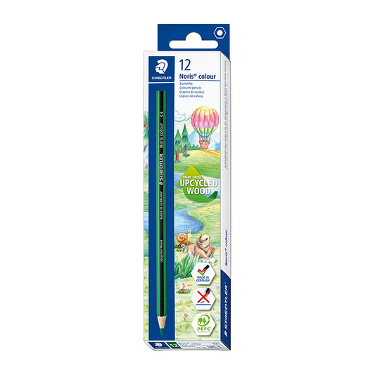 Staedtler Tri Colour Penc Green Box of 12  - 185-5