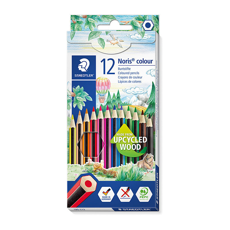 Staedtler Noris Colour Assorted Pencils - Box of 12  - 185 C12