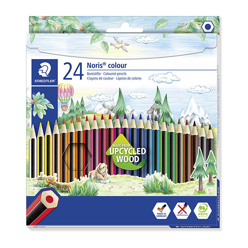 Staedtler Noris Colour Assorted Pencils - Box of 24  - 185 C24