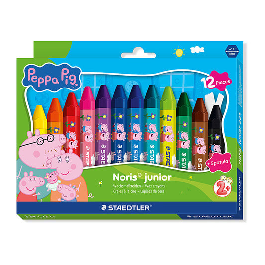 ST Peppa Pig Crayons Pk12 Box of 6  - 224 C12 L1