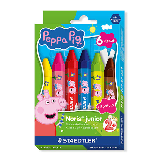 ST Peppa Pig Crayons Pk6 Box of 6  - 224 C6 L1