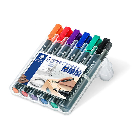 Staedtler PermMk 352 Bul Ast Wlt6  - 352 WP6