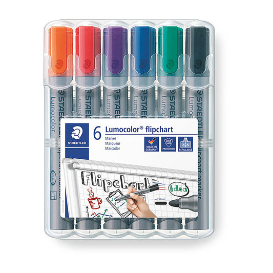 Staedtler Flipch Mrk 356 Ast Wlt6  - 356 WP6