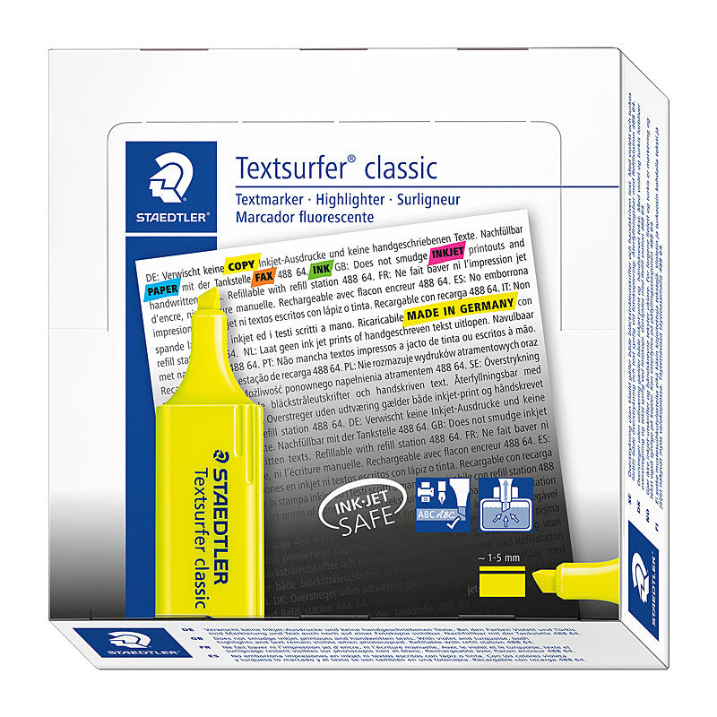 Staedtler Hltr Textsurf Yllw Wlt10  - 364-1