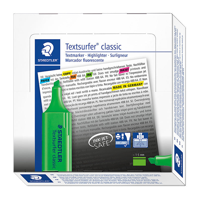 Staedtler Hltr Textsurf Green Wlt10  - 364-5