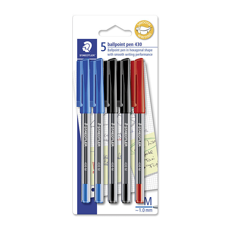 Staedtler Blpt 430 M Black Crd5 Box of 10  - 430MA-SBK5