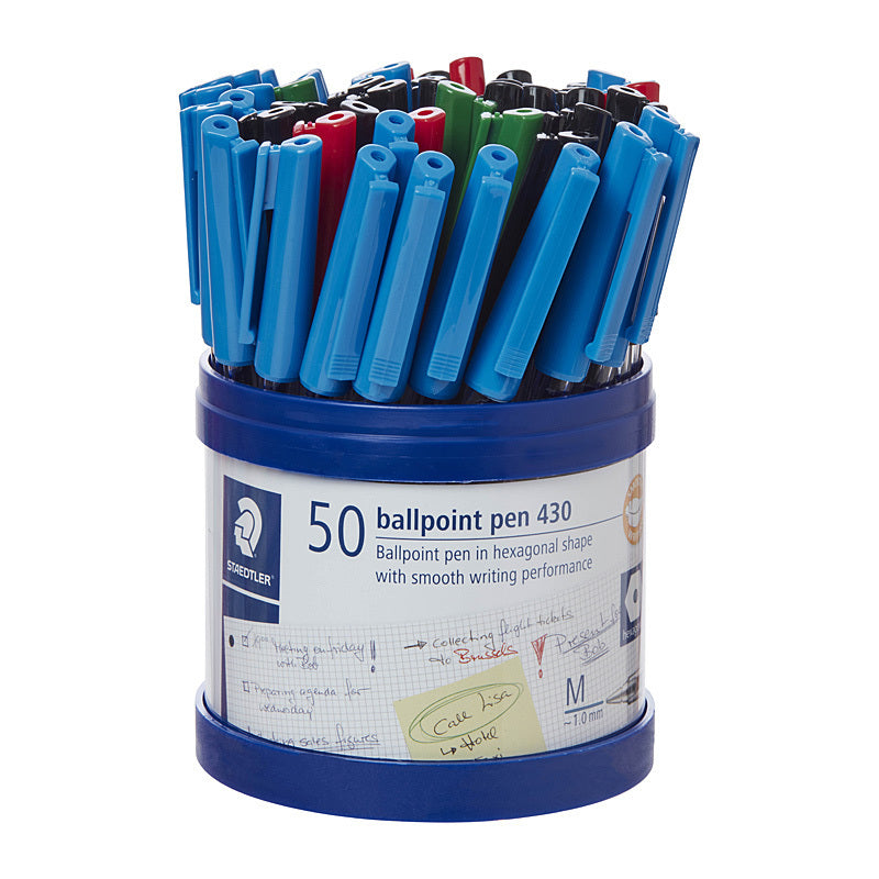 Staedtler Ballpoint430 M Ast Cup50  - 430MASCP50