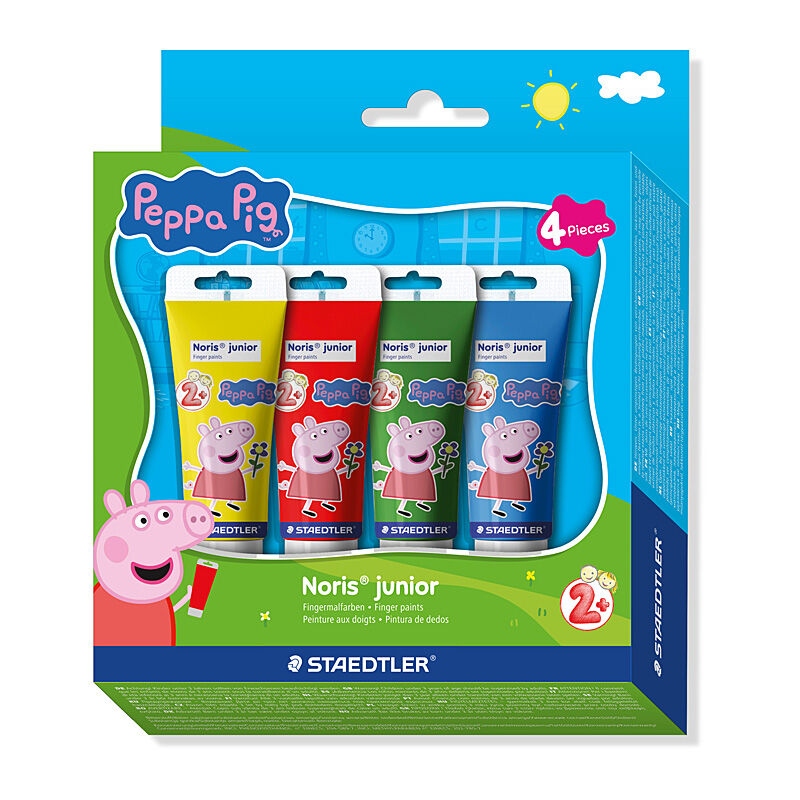ST Peppa Pig Finger Paints Pk4  - 8814 L1
