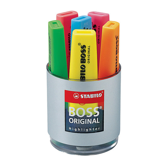 Stabilo Boss Highlighter Assorted Cup6  - 0070263