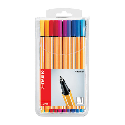 Stabilo Point 88 Fineliner Assorted Wlt20  - 0226860