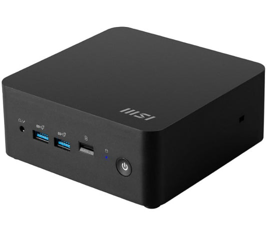 MSI Cubi NUC 1M-017BAU miniPC barebone, Black Intel Core 3-100U DDR5 2*M.2 2*HDMI 2*TBT 2*LAN Wifi6 Card Reader Switch Cable 3Y Cubi NUC 1M-017BAU-B3100UXX