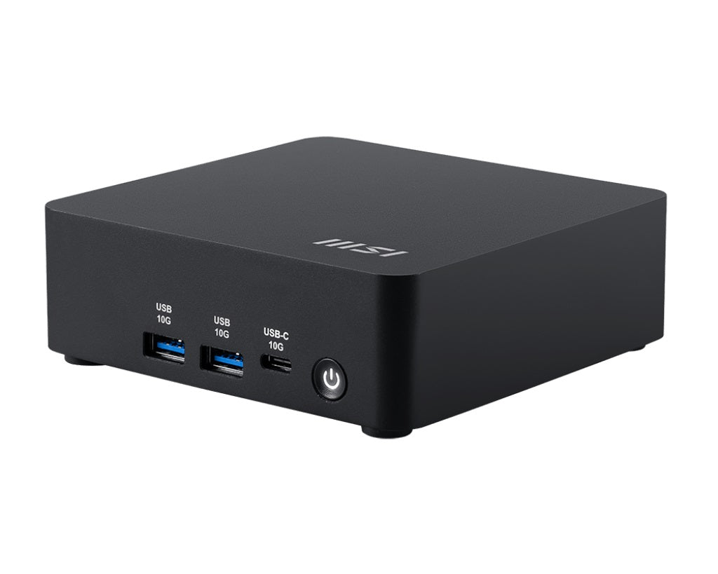 MSI Cubi NUC AI 1UMG-013BAU Mini PC Black Barebone Core Ultra 5 125H 2x Thunderbolt 4 2x HDMI 2x Intel I226V (2.5G) Wi-Fi 6E AX211 3Y Cubi NUC AI 1UMG-013BAU