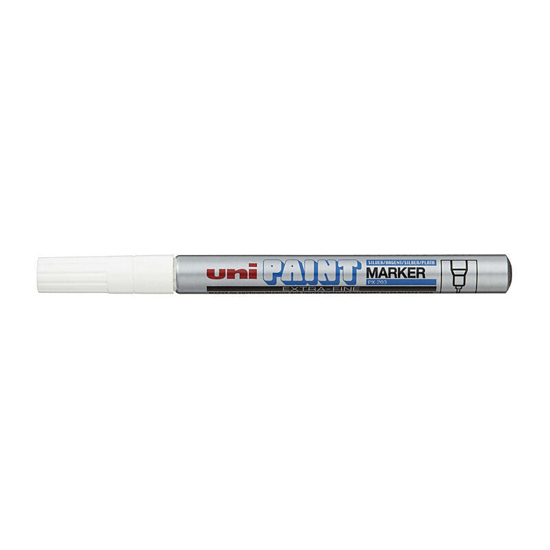 uni Paint Mark XFine Slvr Box of 12  - PX203S