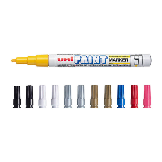 uni Paint Marker Fine Ast Box of 12  - PX2112A